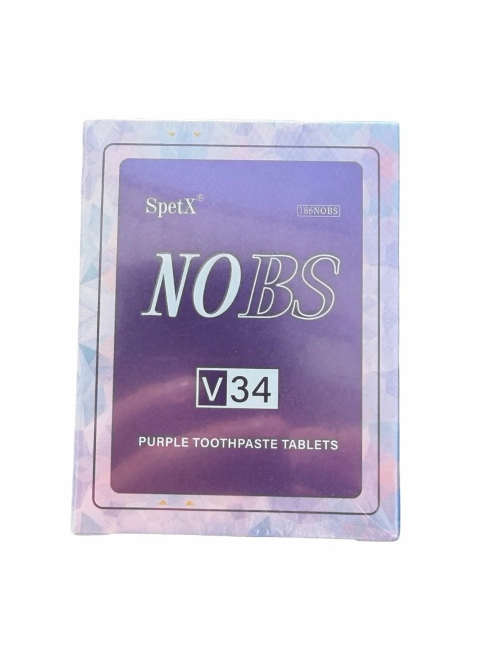 SpetX NOBS V34 Purple Toothpaste Tablets - Pack of 3‎ new sealed exp 12/2027